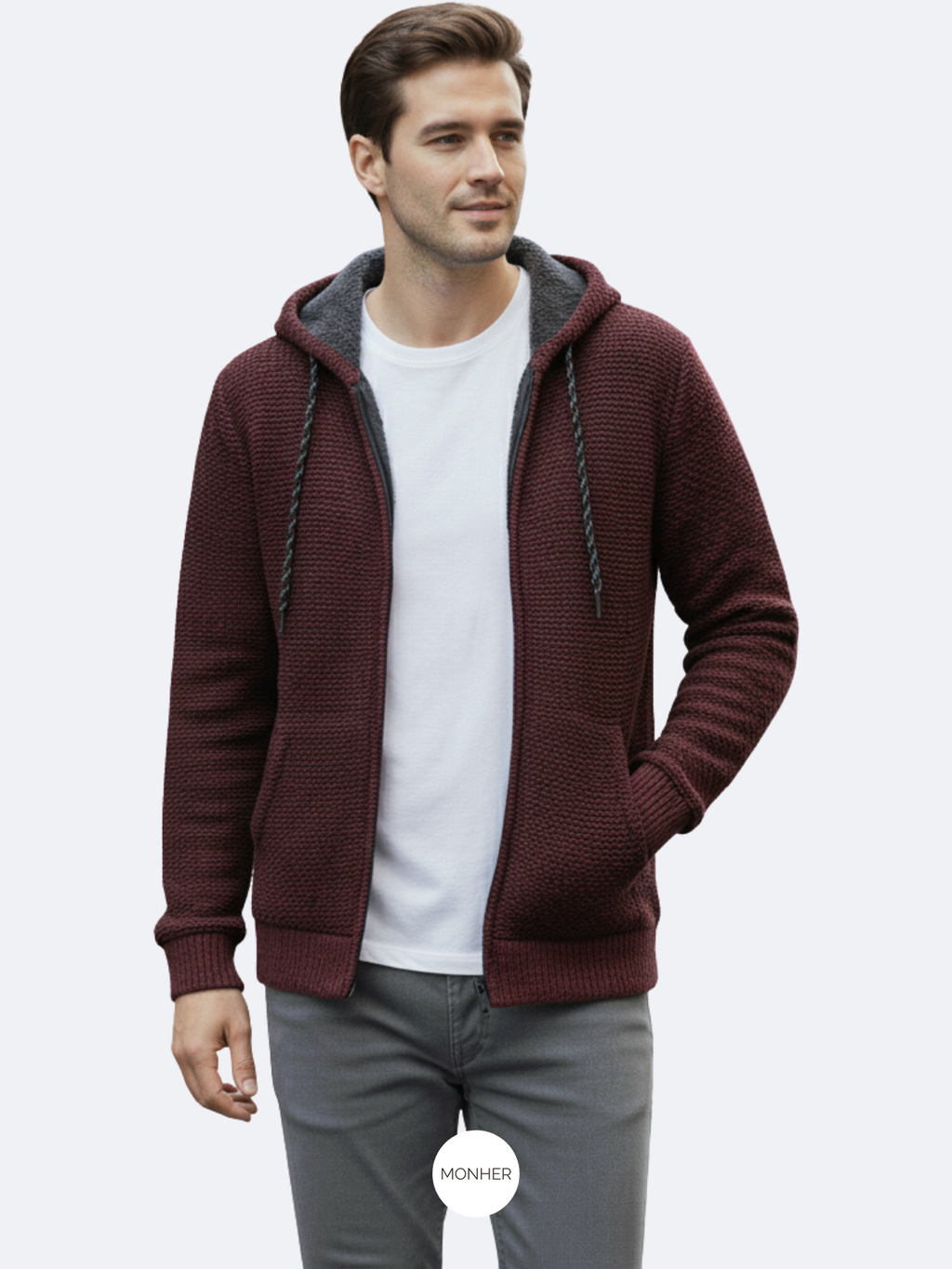 Cárdigan Abierto Hombre