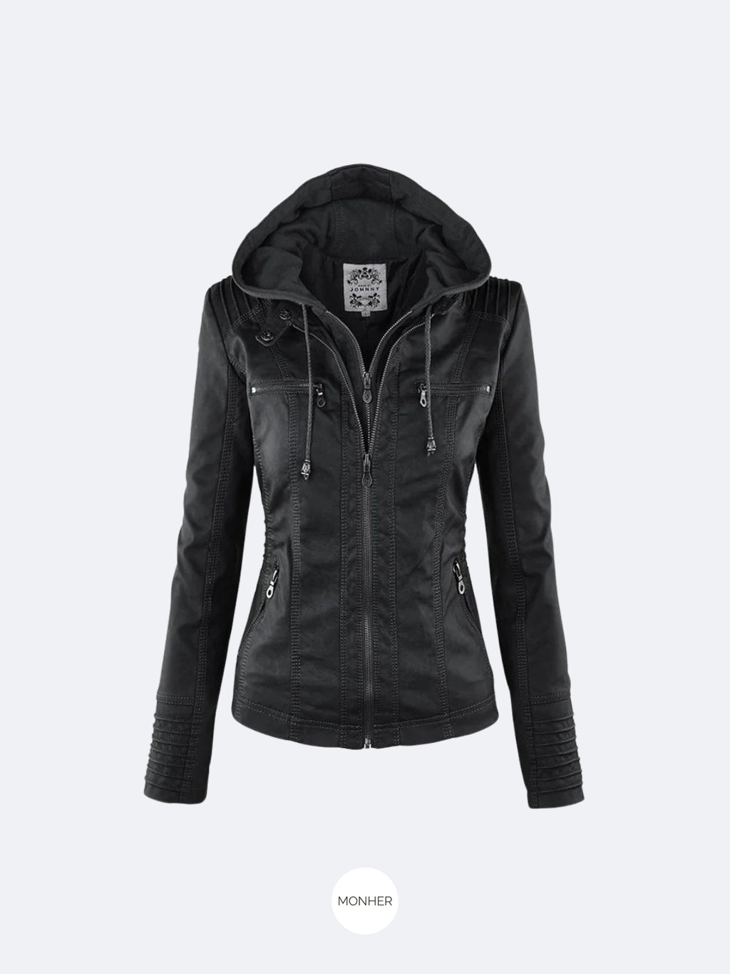 Francis - Chaqueta de piel con capucha