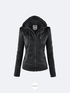 Francis - Chaqueta de piel con capucha