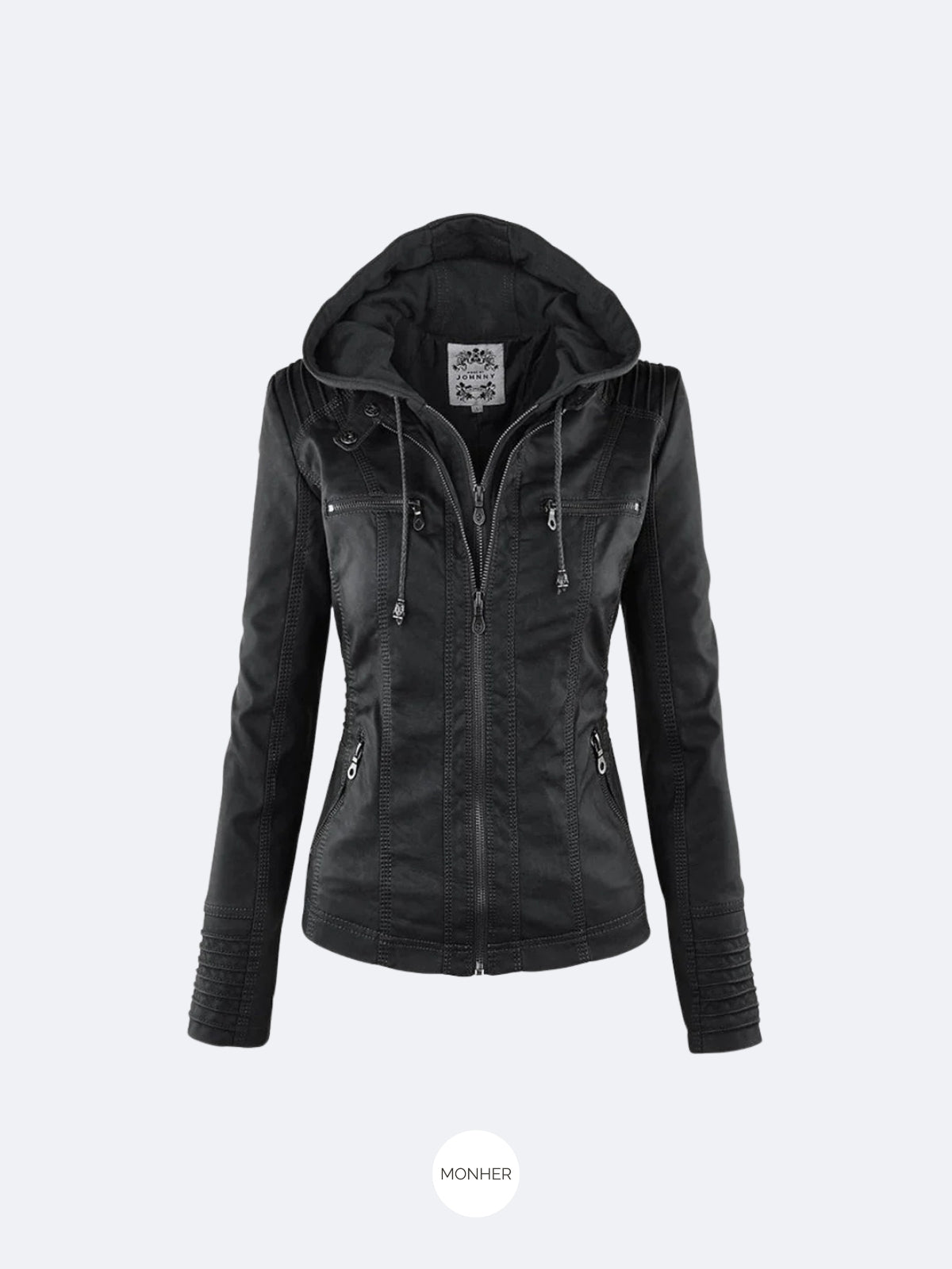 Francis - Chaqueta de piel con capucha