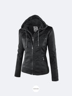 Francis - Chaqueta de piel con capucha