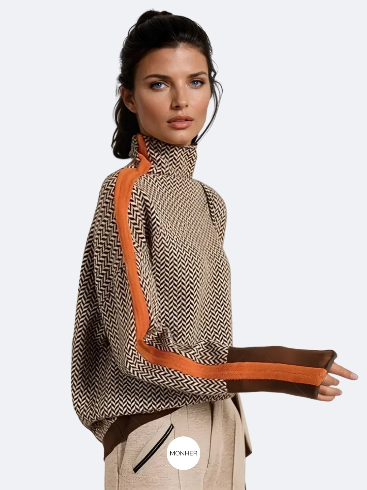 Noa - Suéter de cuello alto premium