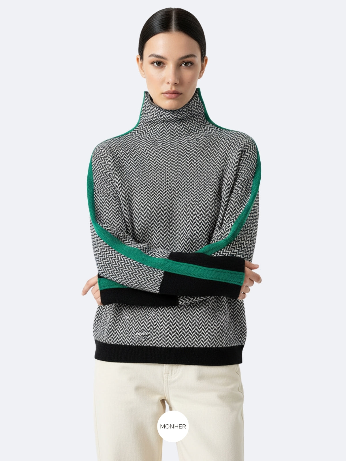 Noa - Suéter de cuello alto premium