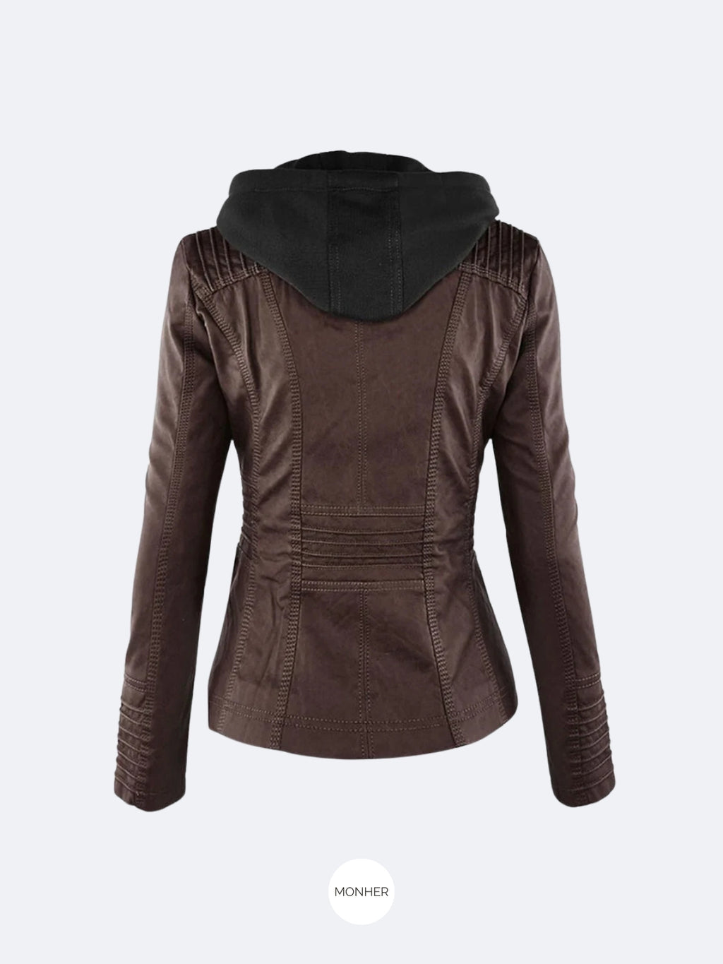 Francis - Chaqueta de piel con capucha