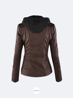 Francis - Chaqueta de piel con capucha