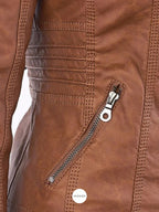 Francis - Chaqueta de piel con capucha