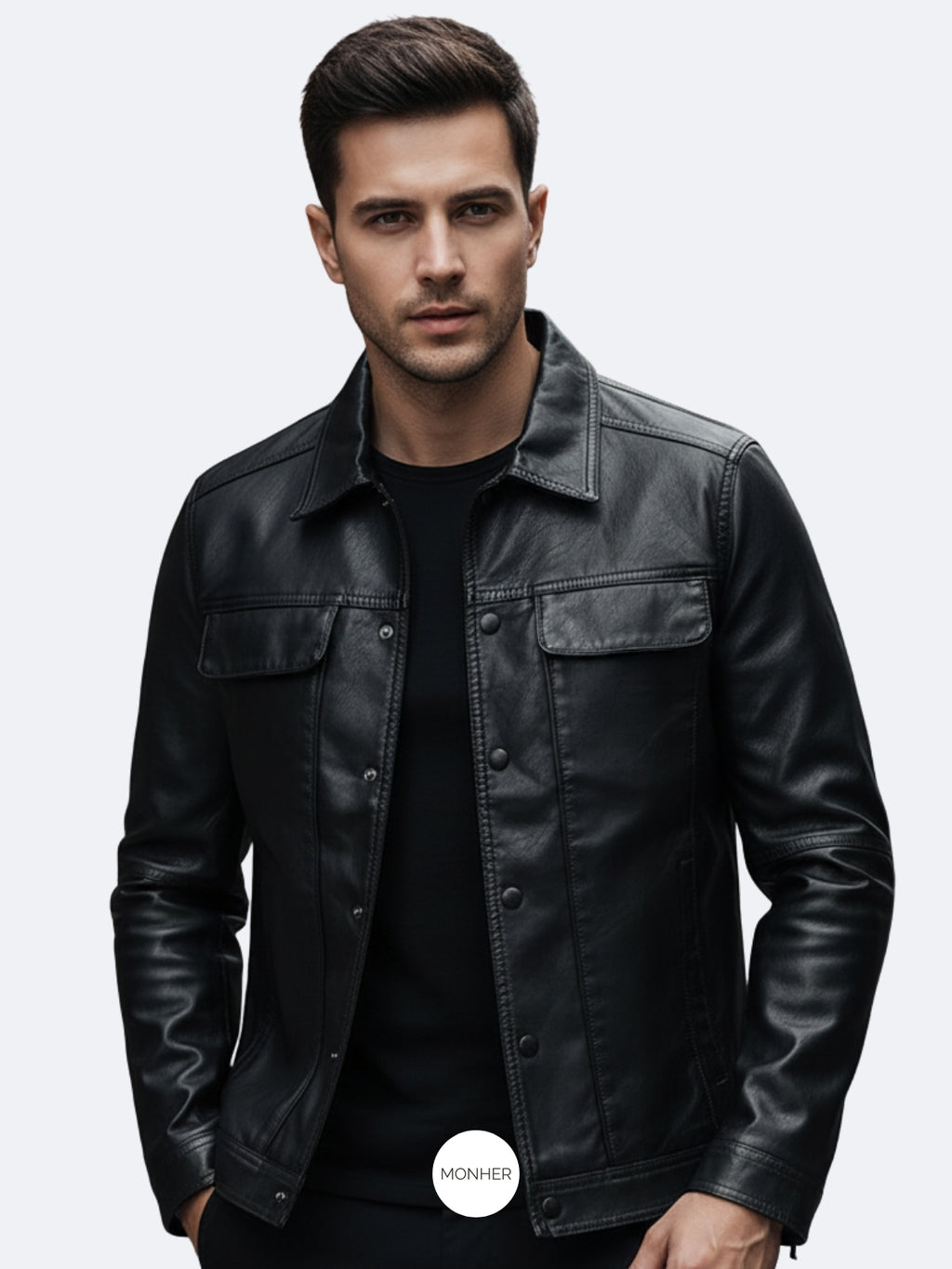 Chaqueta Cuero Hombre