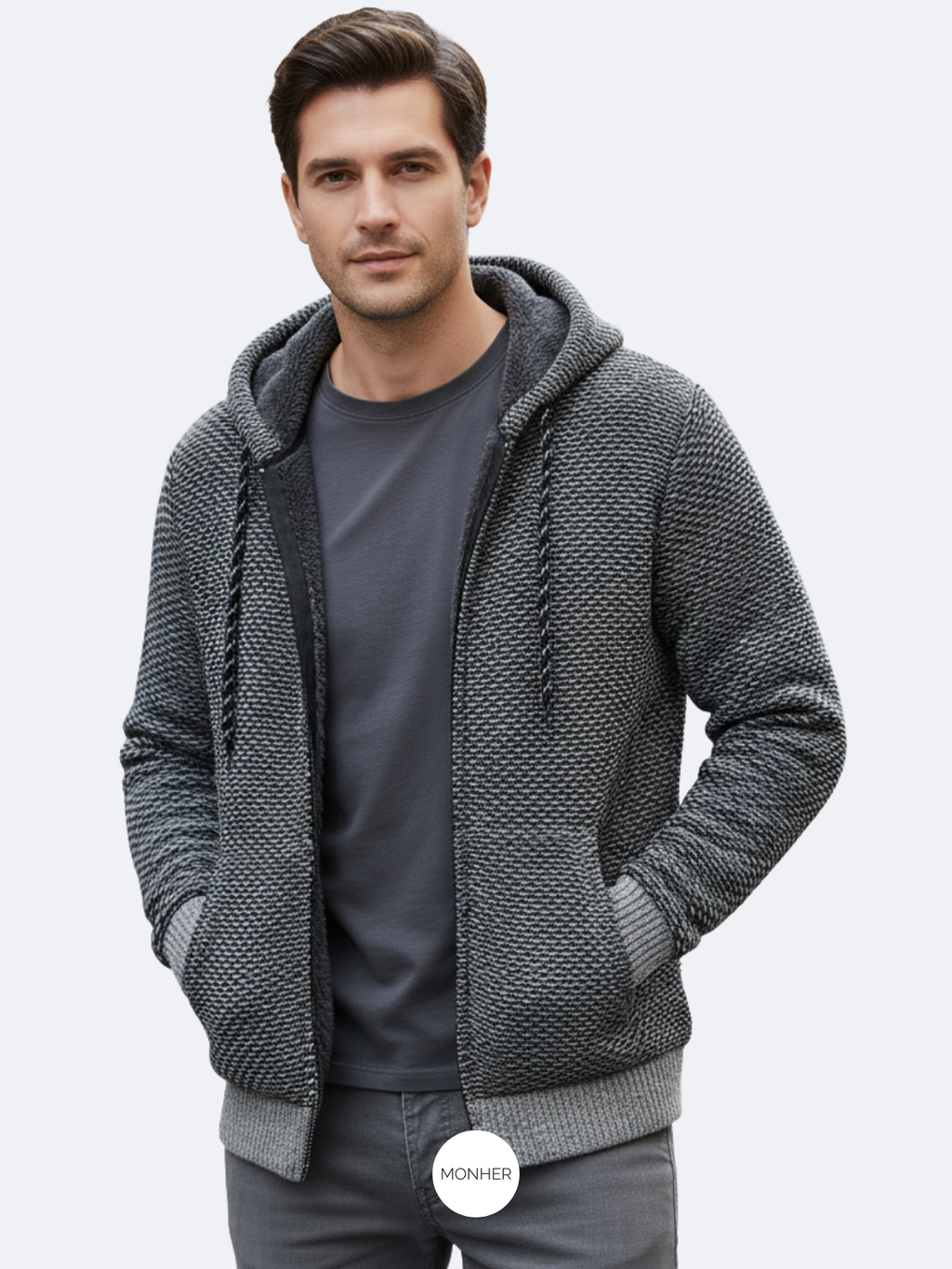 Cárdigan Abierto Hombre