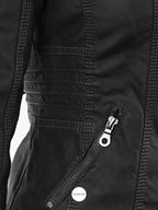 Francis - Chaqueta de piel con capucha