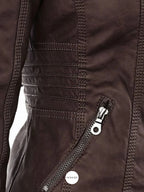 Francis - Chaqueta de piel con capucha