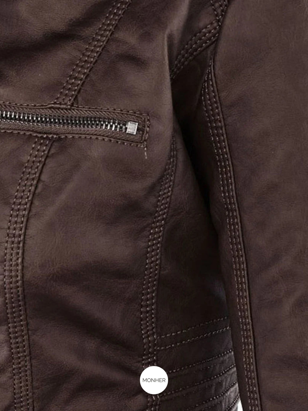 Francis - Chaqueta de piel con capucha