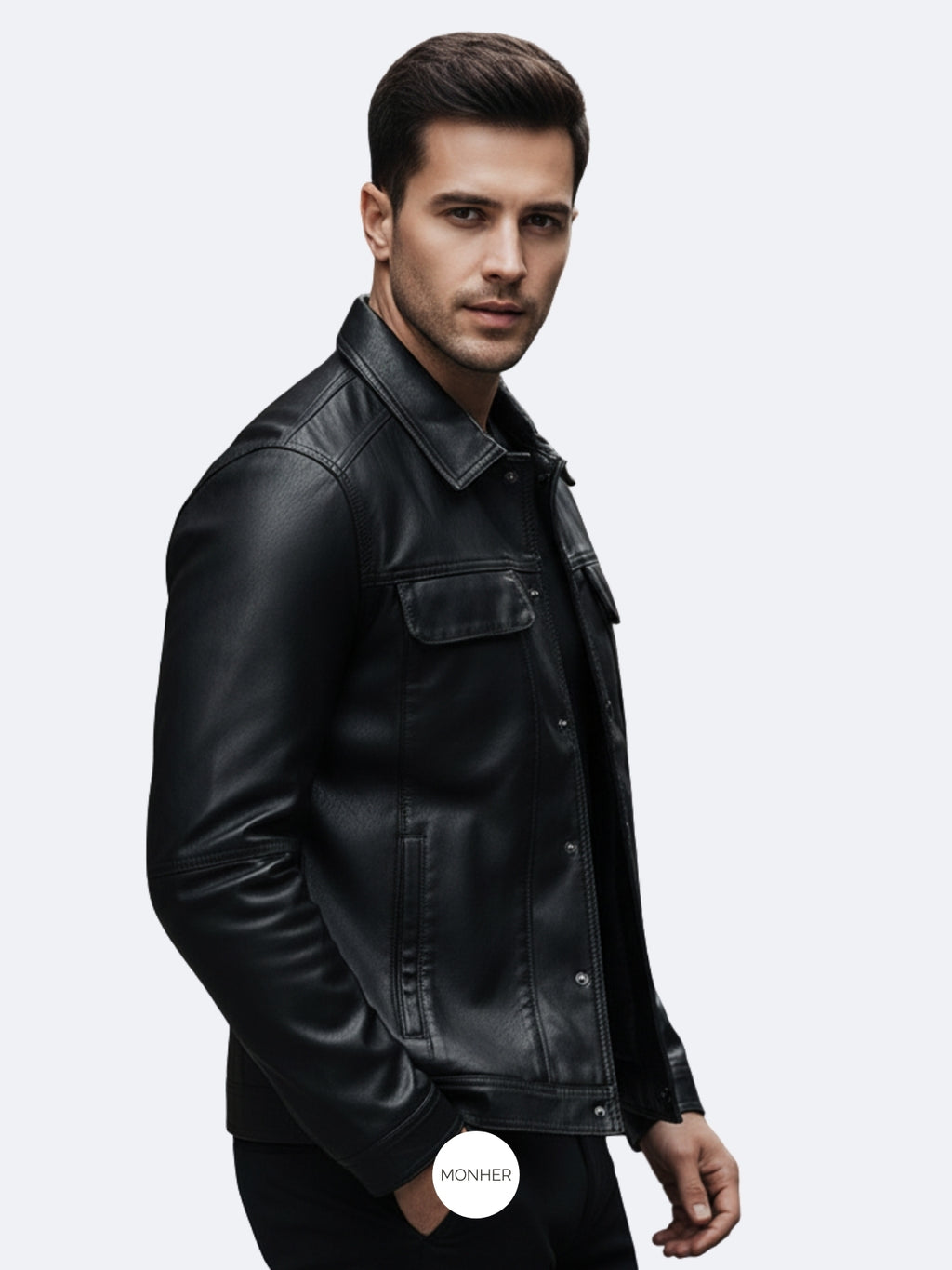 Chaqueta Cuero Hombre