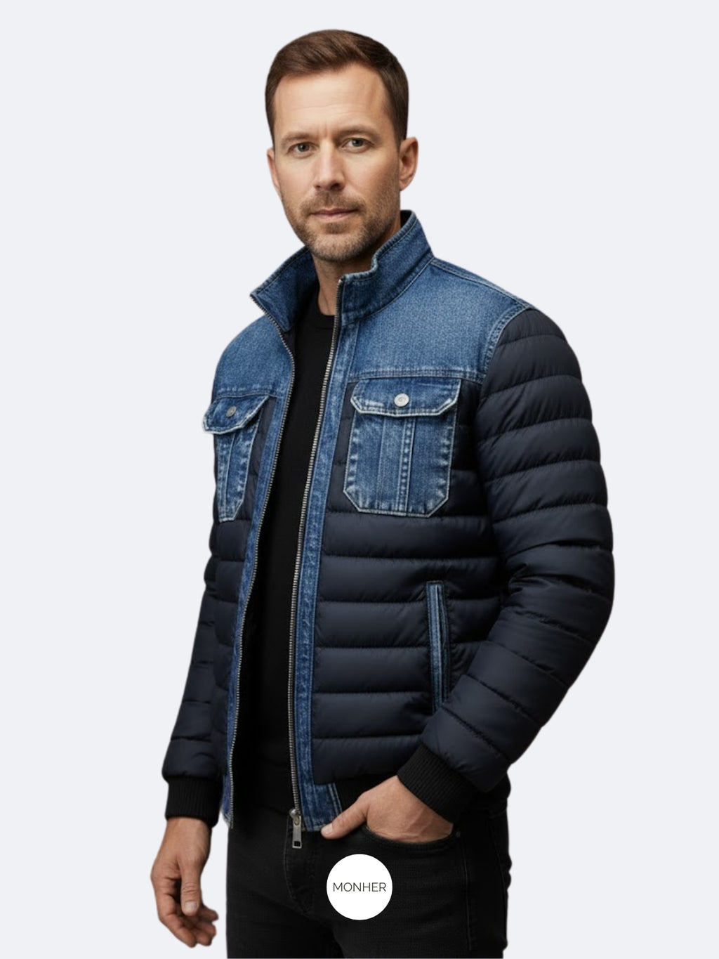 Chaqueta Denim Patchwork Vintage