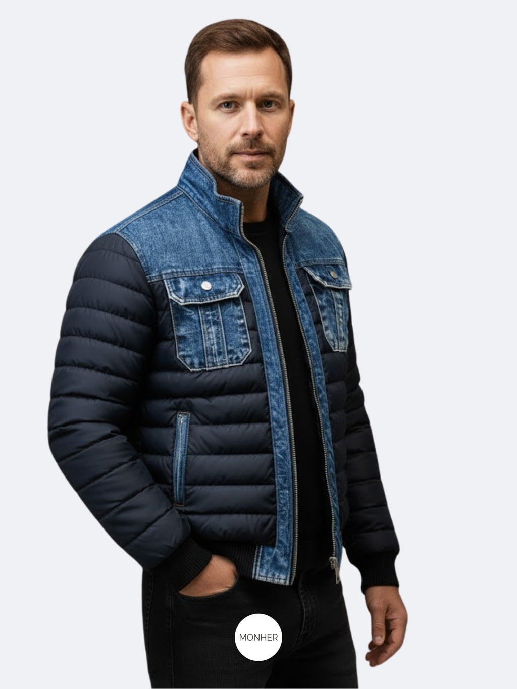 Chaqueta Denim Patchwork Vintage