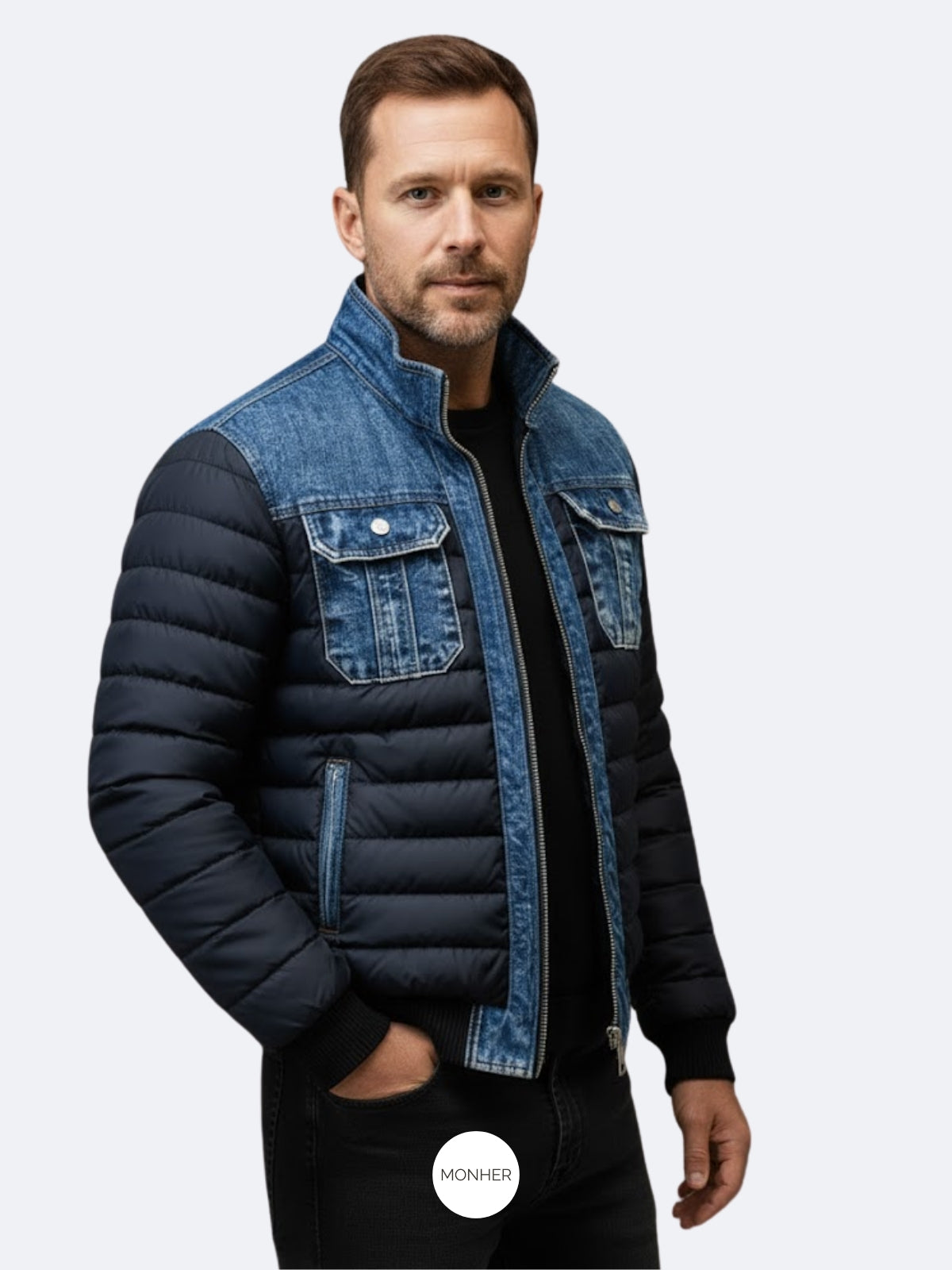 Chaqueta Denim Patchwork Vintage