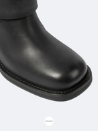 Harley Boots Negro – Botín Premium con Hebillas