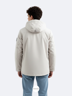 Chaqueta impermeable blanca