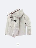 Chaqueta impermeable blanca