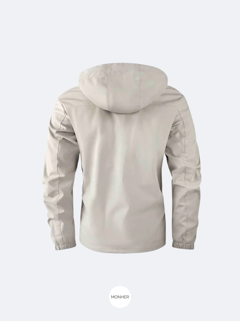 Chaqueta impermeable blanca
