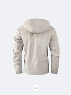 Chaqueta impermeable blanca