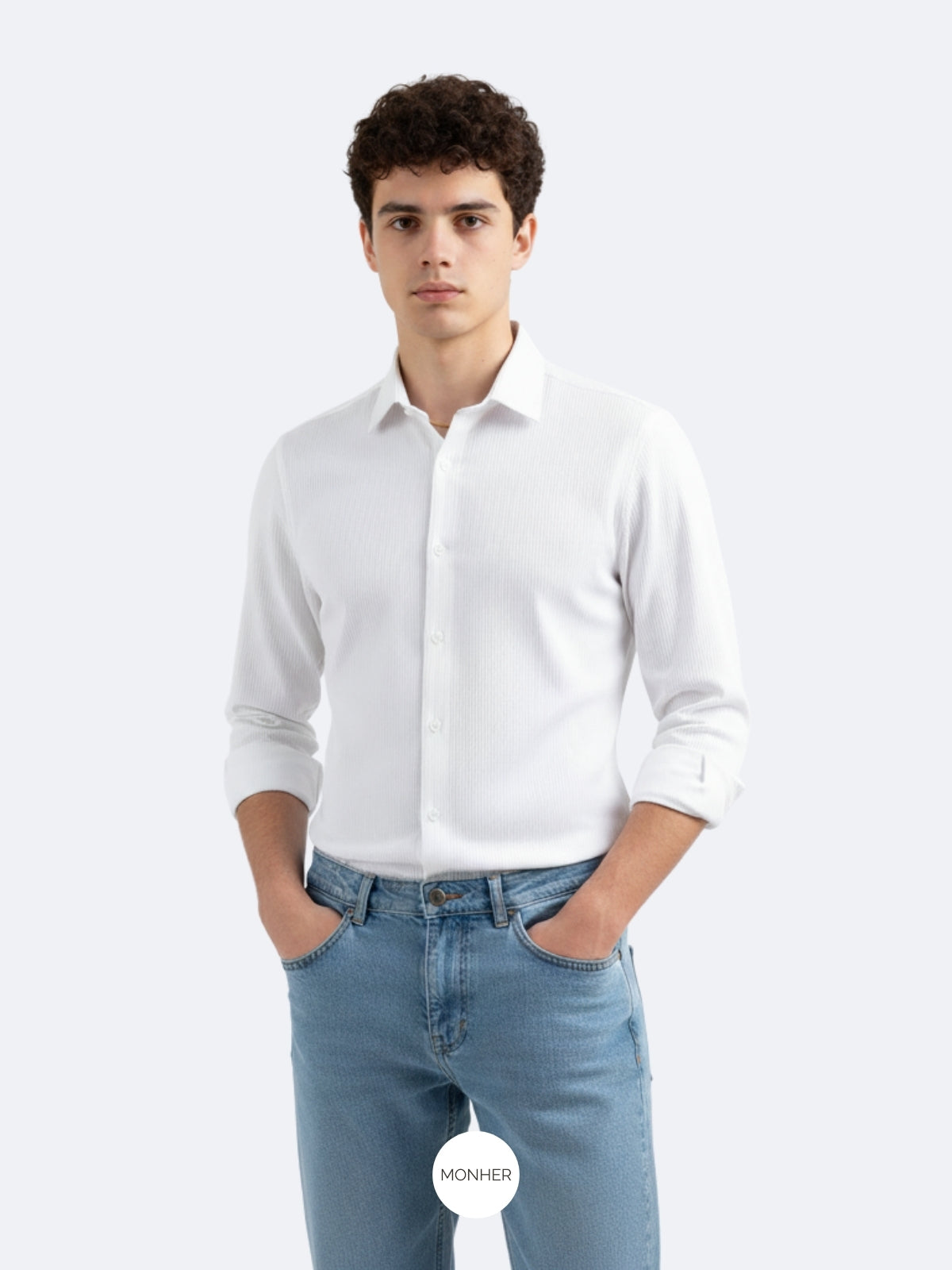 Camiseta elástica corte moderno