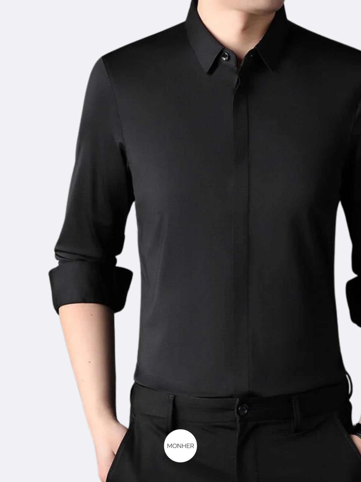 Camiseta elástica corte moderno