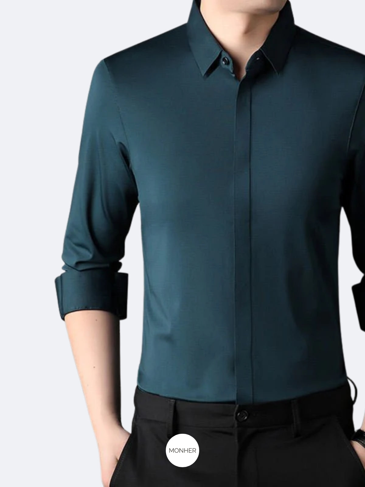 Camiseta elástica corte moderno