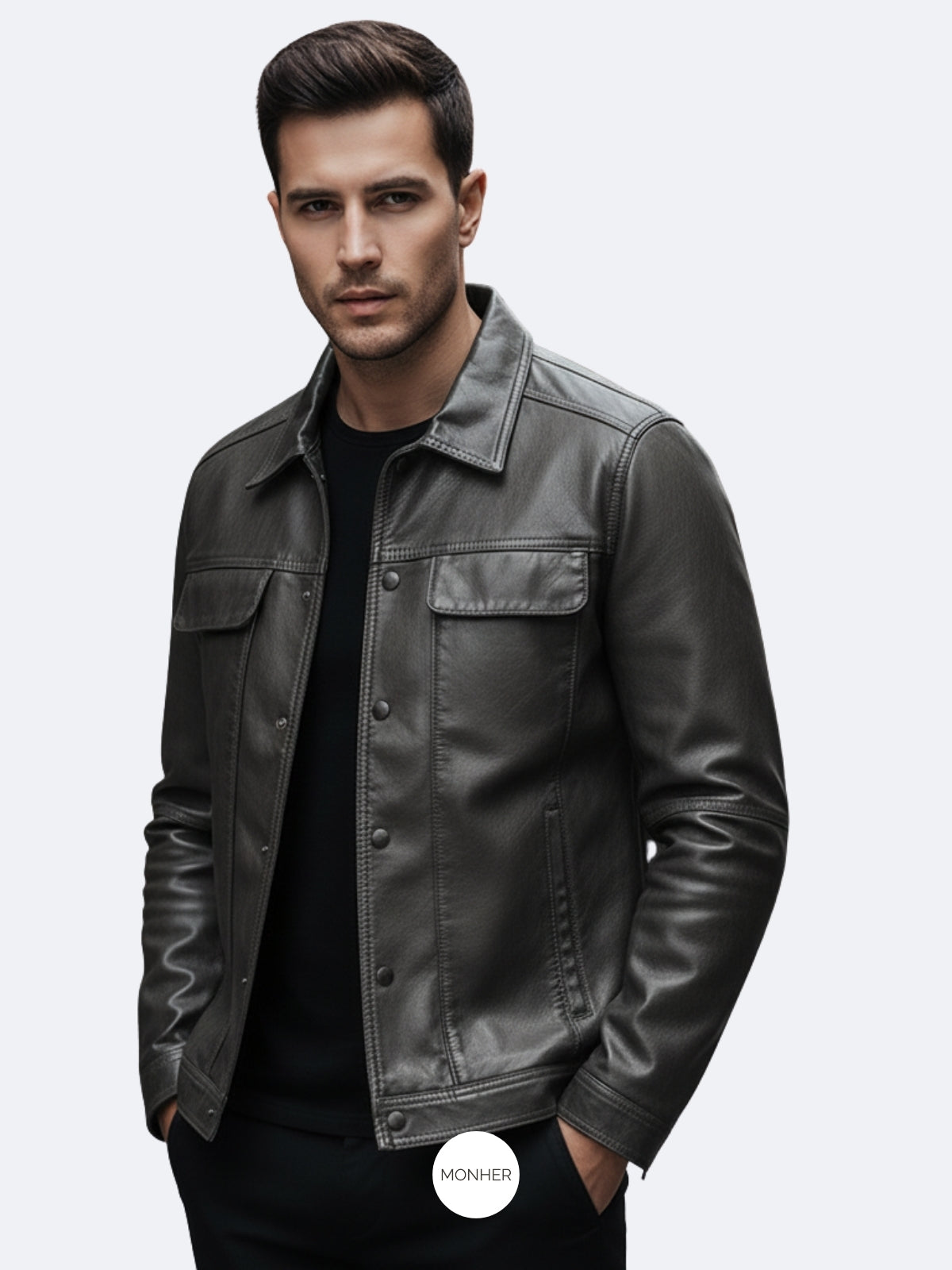 Chaqueta Cuero Hombre