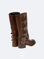 Harley Boots Negro – Botín Premium con Hebillas