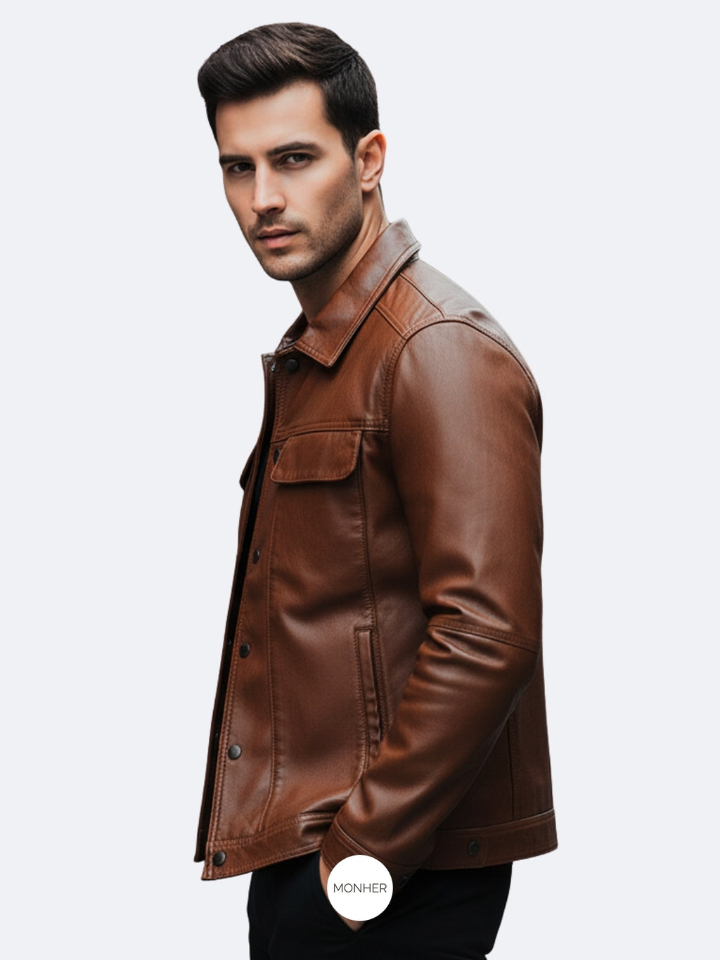 Chaqueta Cuero Hombre