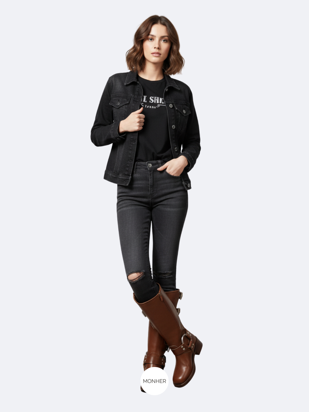 Harley Boots Negro – Botín Premium con Hebillas