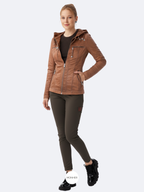 Francis - Chaqueta de piel con capucha