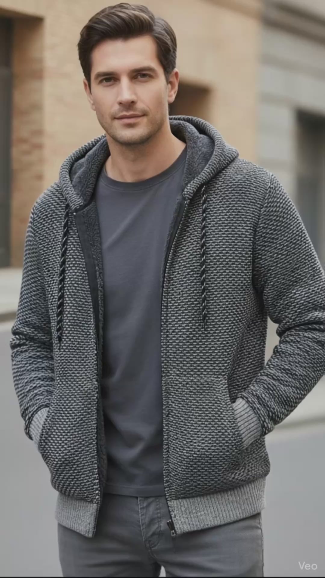 Cárdigan Abierto Hombre