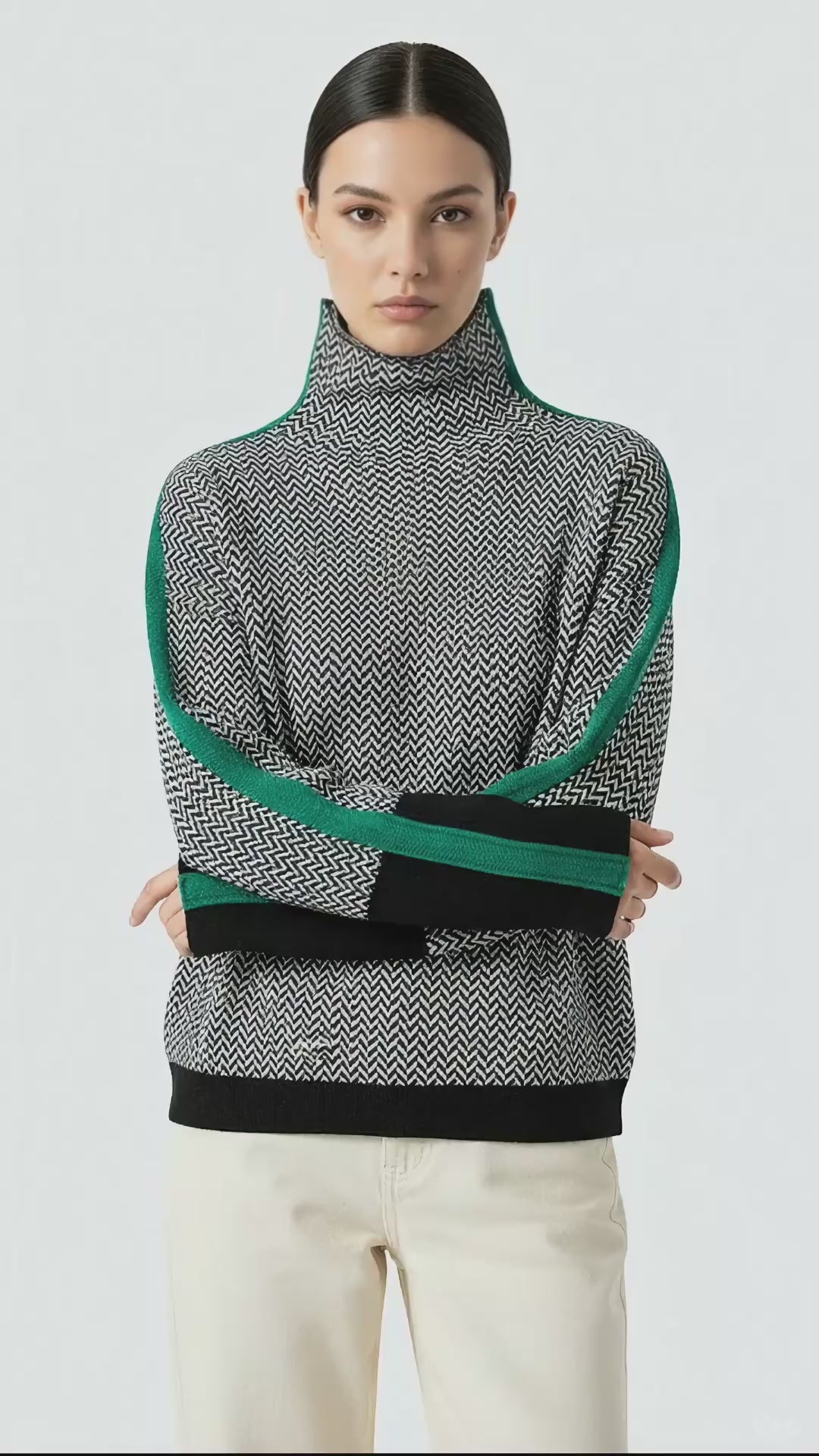 Noa - Suéter de cuello alto premium